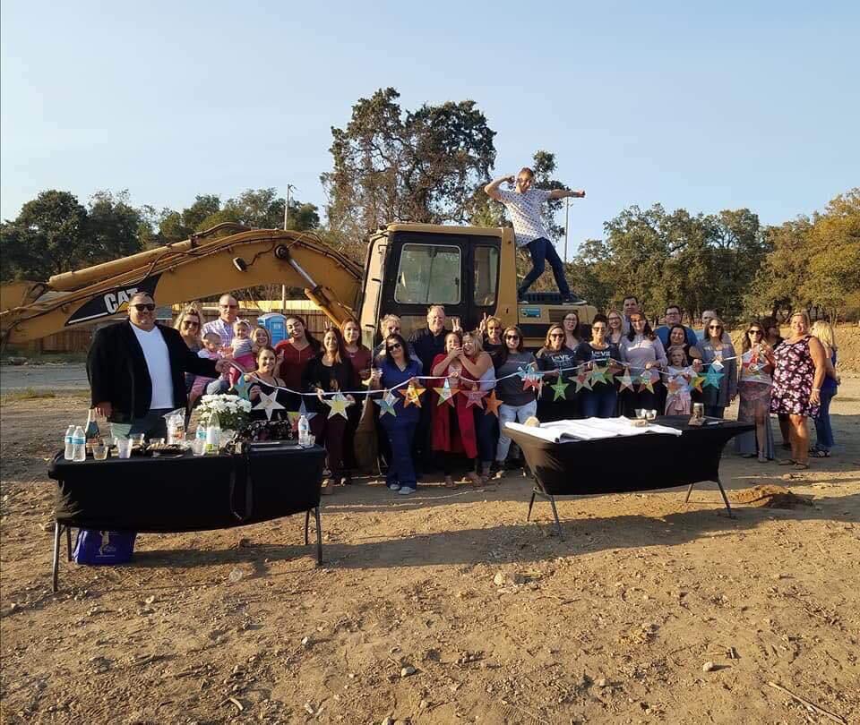 The pre-rebuilding gathering on the site of Lori and Eric Solis' burned home near Glen Ellen.