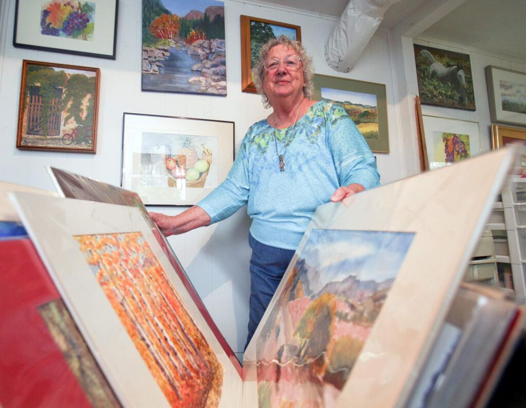Maria Bales in her Petaluma studio on Monday, March 9, 2015. (SCOTT MANCHESTER/ARGUS-COURIER STAFF)