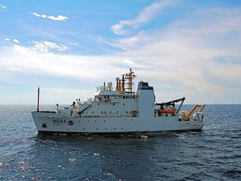 The NOAA Ship Bell M. Shimada is off on a three-month ocean expedition to monitor and collect algae samples along the West Coast. (NOAA)