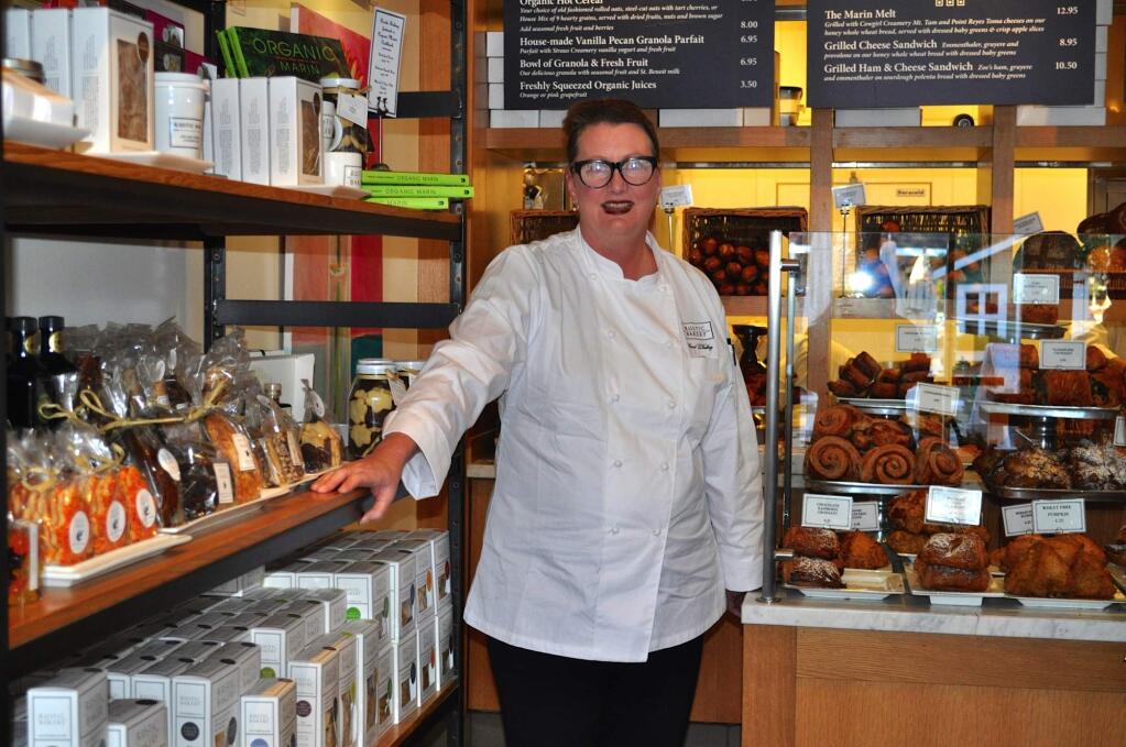 Carol LeValley, co-owner of Rustic Bakery, which recieved an order of bread snacks for the Pope's visit to the U.S.