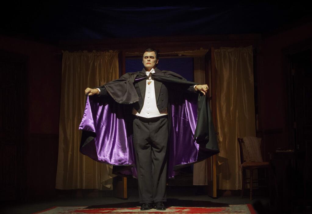 Robbi Pengelly/Index-TribuneLen Haldeland is Count Dracula in the Silver Moon Theatre's production of “Dracula,” at the Sonoma Community Center.