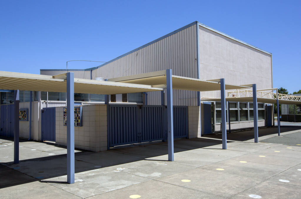 The current multipurpose room at Sassarini Elementary School on Wednesday, June 29, 2022. (Robbi Pengelly/Index-Tribune)