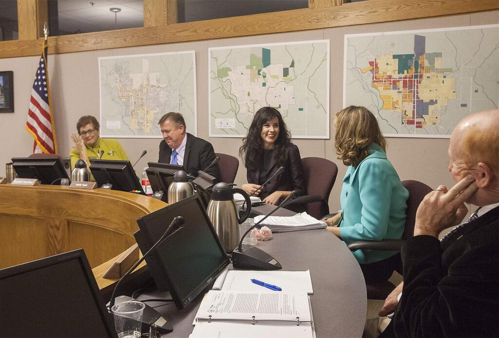 The City Council, enjoying a lively discussion back in January.