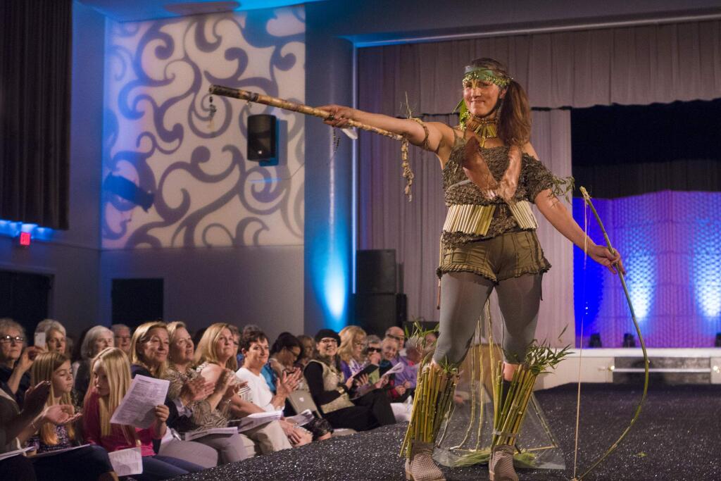 'Warrior Priestess', made mostly from bamboo, was designed by Tiekzah Karys. (Photo by Robbi Pengelly/Index-Tribune)
