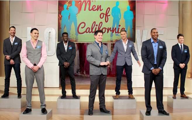 Steve Harvey showcased California's sexiest single men in a “Mr. California” competition on his show. Windsor Town Councilman Dominic Foppoli is shown in the center. (SteveHarveyTV.com)