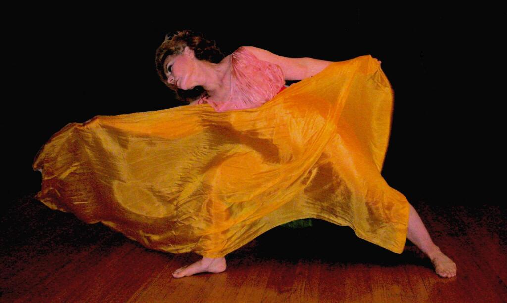 Lois Flood will perform the dances Isadora Duncan at 7 p.m. Wednesday, July 15, at the Sonoma Community Center.