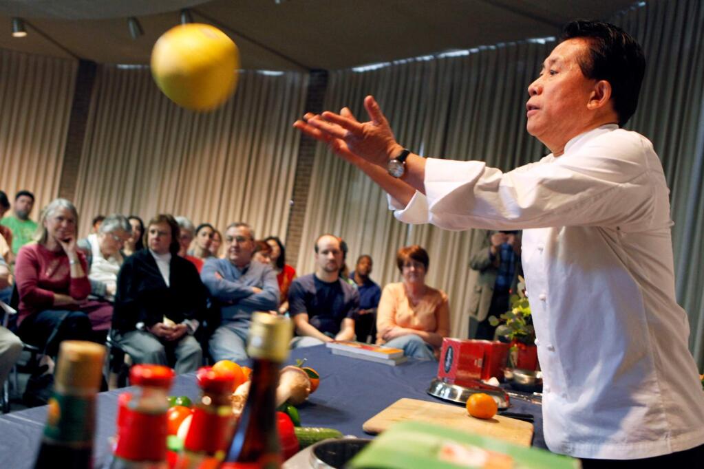 Chef Martin Yan, world-famous cook and author of over 30 culinary books, will be honored at the Sonoma International Film Festival. He has made guest appearances on “Iron Chef,” “Top Chef,” “Master Chef,” “Hell’s Kitchen,” “Check Please” and the “Rick Stien Show.”  (BETH SCHLANKER/ The Press Democrat)