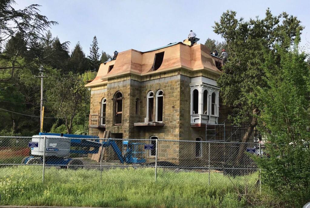 The historic Francis House in Calistoga is slated to open as a boutique inn in 2018. It is seen here during renovations. (COURTESY OF THE FRANCIS HOUSE)