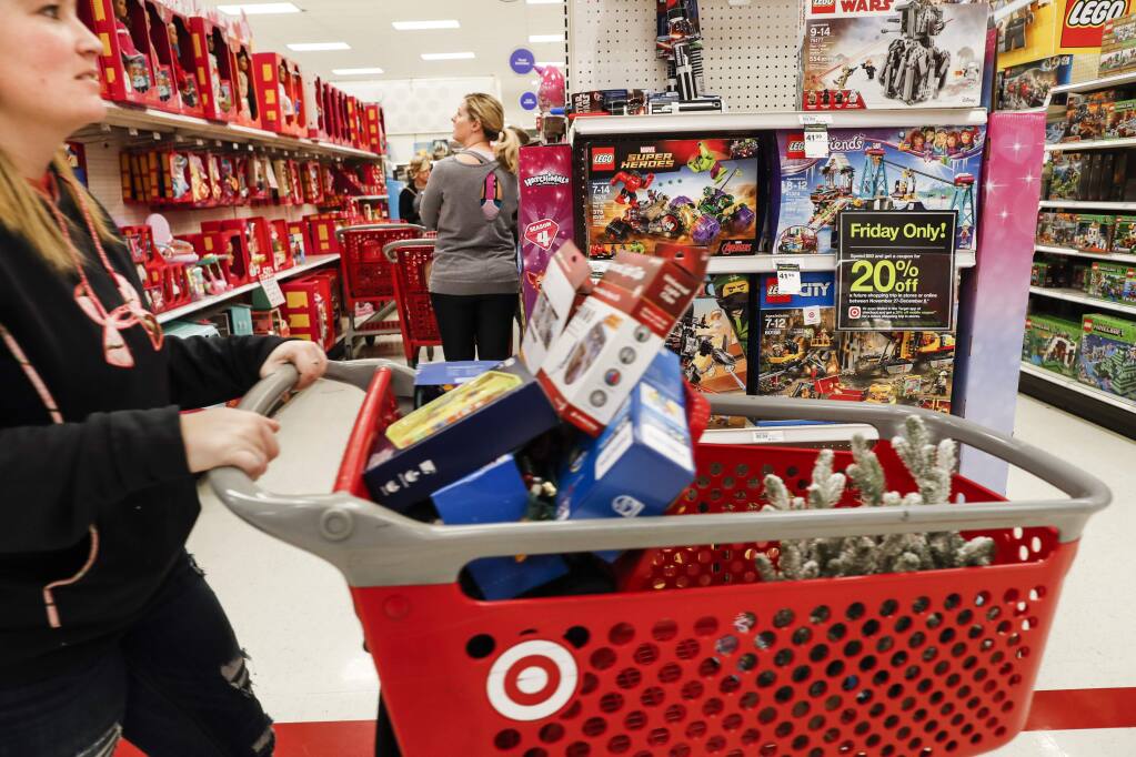A bill introduced in the state Assembly would prohibit stores from displaying boys and girls toys and clothes on separate aisles. (JOHN MINCHILLO / Associated Press, 2018)