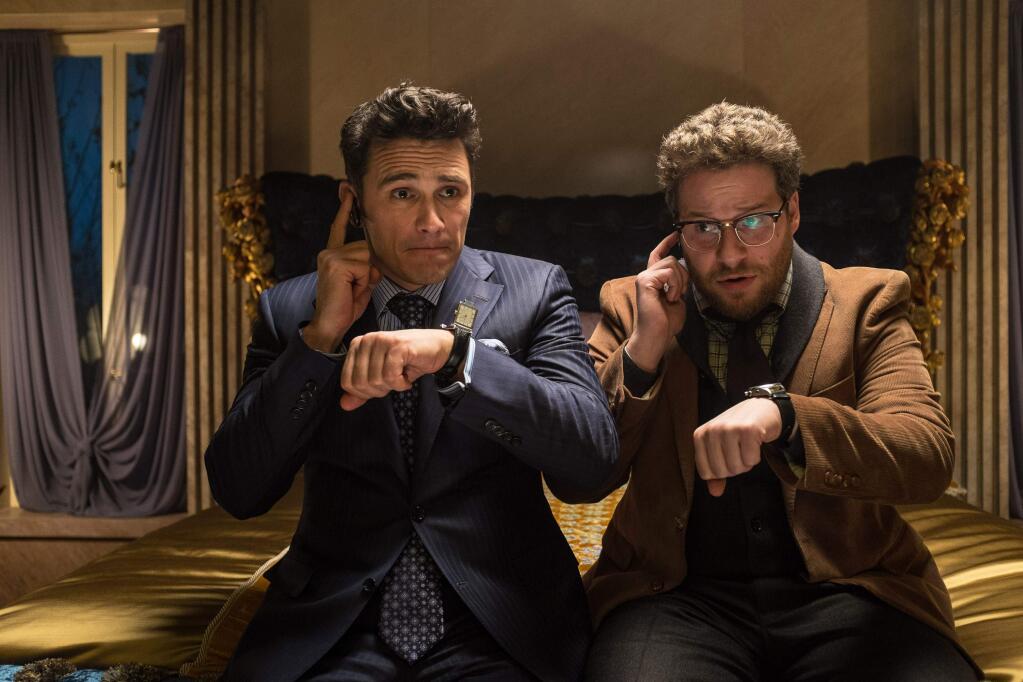 Columbia PicturesThis photo released by Sony-Columbia Pictures shows James Franco, left, as Dave and Seth Rogen as Aaron in a scene from 'The Interview.'