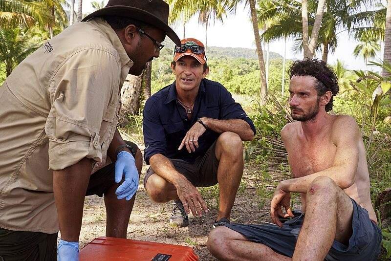 Neal Gottlieb is given the bad news about the infection on his knee in Episode 7, Season 32 of “Survivor: Kaoh Rong.” (SURVIVOR/CBS)