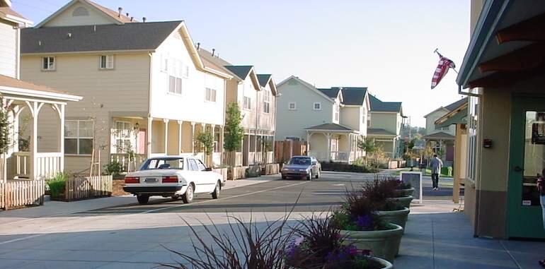 Old Elm Village is an affordable housing complex in Petaluma. BURBANK HOUSING