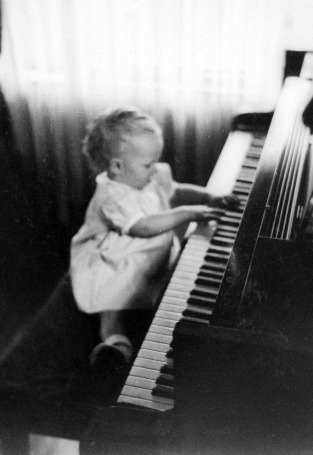 At about 18 months, Carol Rosenberger was already in love with the piano.