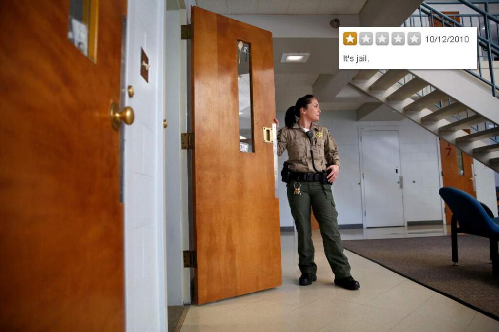 Sonoma County Main Adult Detention Facility. Best bad review ever: 'It's jail.' (BETH SCHLANKER/ PD FILE, 2015)