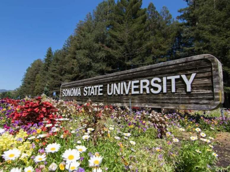 The entrance to Sonoma State University in Rohnert Park. (SSU)