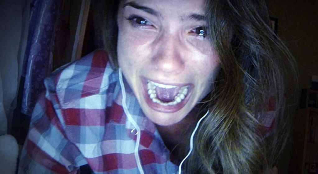 Universal PicturesShelley Henning stars as Blair, whose video chats are interrupted by a stranger who claims to be Laura, a friend of Blair's who committed suicide in 'Unfriended.'