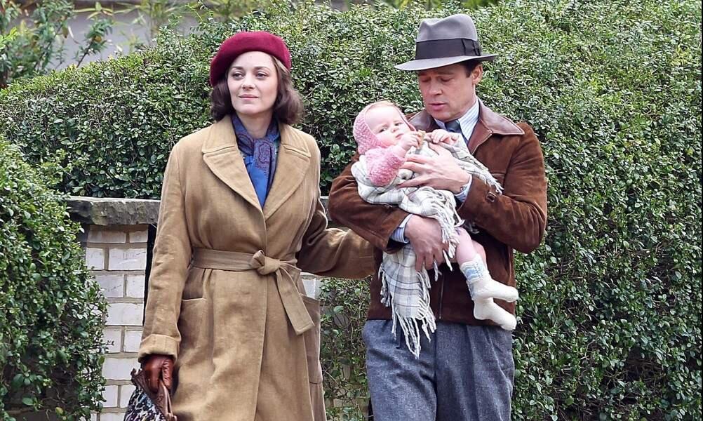 Marion Cotillard and Brad Pitt in ìAllied,î a romantic thriller from Robert Zemeckis.