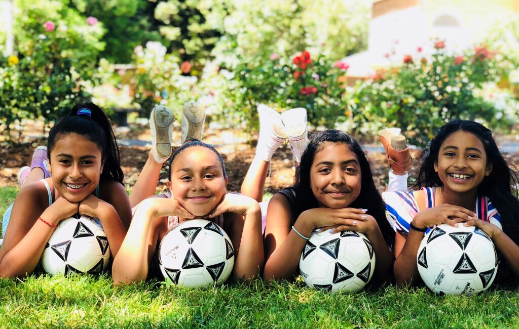 Donations made soccer league participation possible for Elizabeth Ornelas Sanchez, Jasmin Rivas Castillo, Sherlyn Morales Martinez and Angeline Nicol Prudente Salinas.