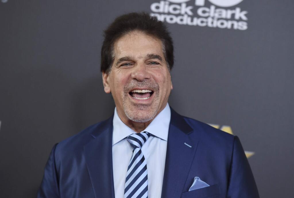 FILE - In this Sunday, Nov. 4, 2018, file photo, Lou Ferrigno arrives at the Hollywood Film Awards at the Beverly Hilton Hotel in Beverly Hills, Calif. Ferrigno, the actor in the CBS television series ‚ÄúThe Incredible Hulk,‚Äù is slated to become a sheriff's deputy in New Mexico. (Photo by Jordan Strauss/Invision/AP, File)