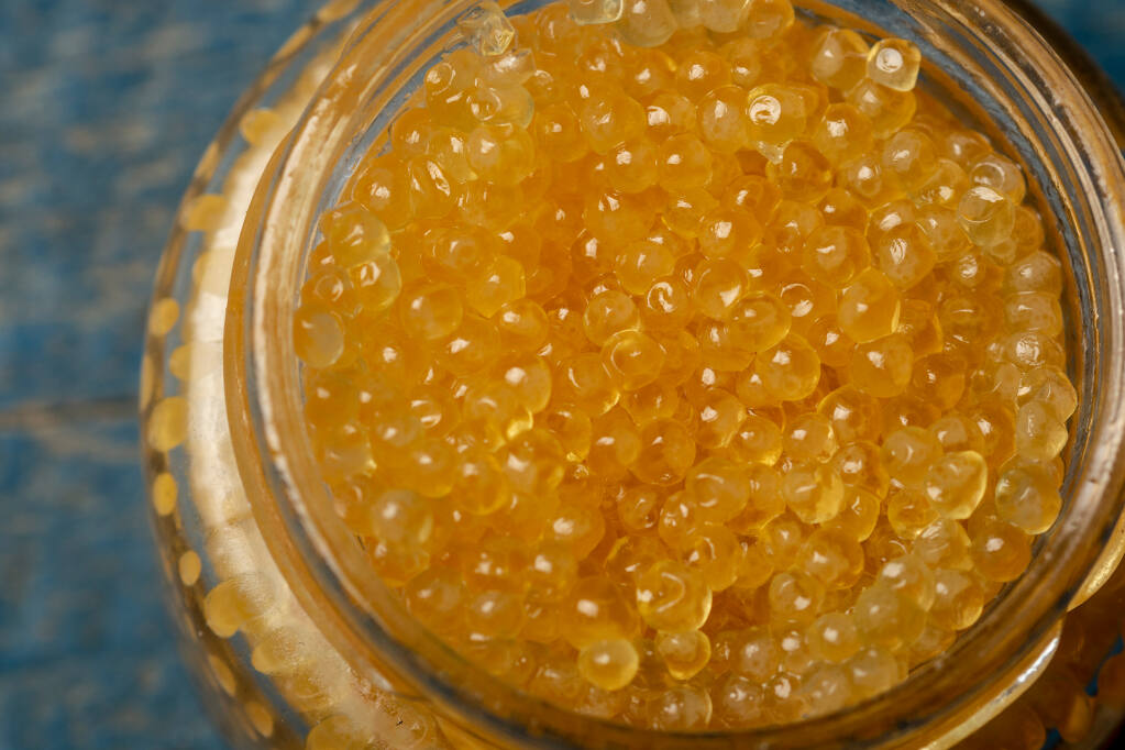 American golden caviar is inexpensive, about $13 an ounce, and delicious. You can find it at local markets such as Pacific and Oliver’s. (Shutterstock)