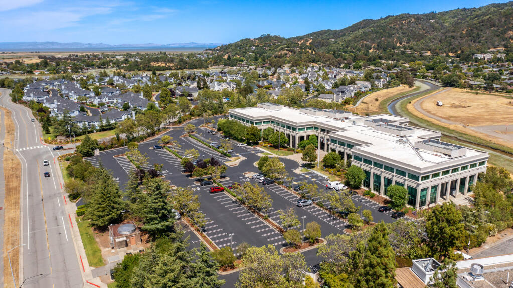 This 130,000-square-foot office building at 111 McInnis Parkway in north San Rafael was built in the mid-1990s. Autodesk was the first and only occupant until it officially exited Marin County as its headquarters in October for San Francisco. (111McInnis.com)