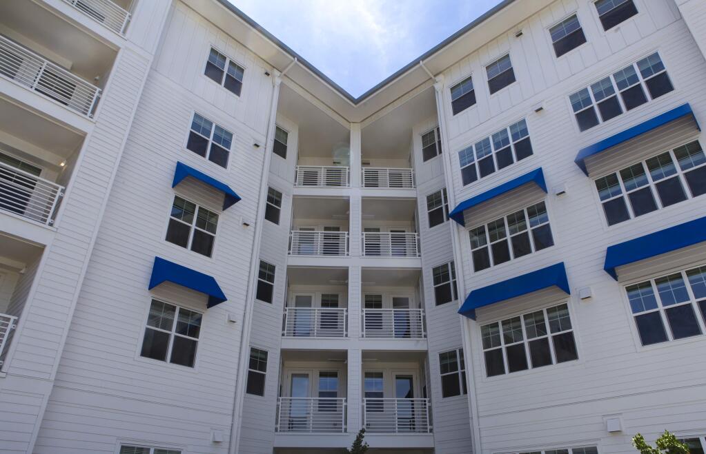 Petaluma, CA, USA._Thursday, June 06, 2019. Special guests toured the Marina Crossing Apartments, Sonoma State University's new 90-unit apartment complex for faculty and staff in Petaluma. (CRISSY PASCUAL/ARGUS-COURIER STAFF)