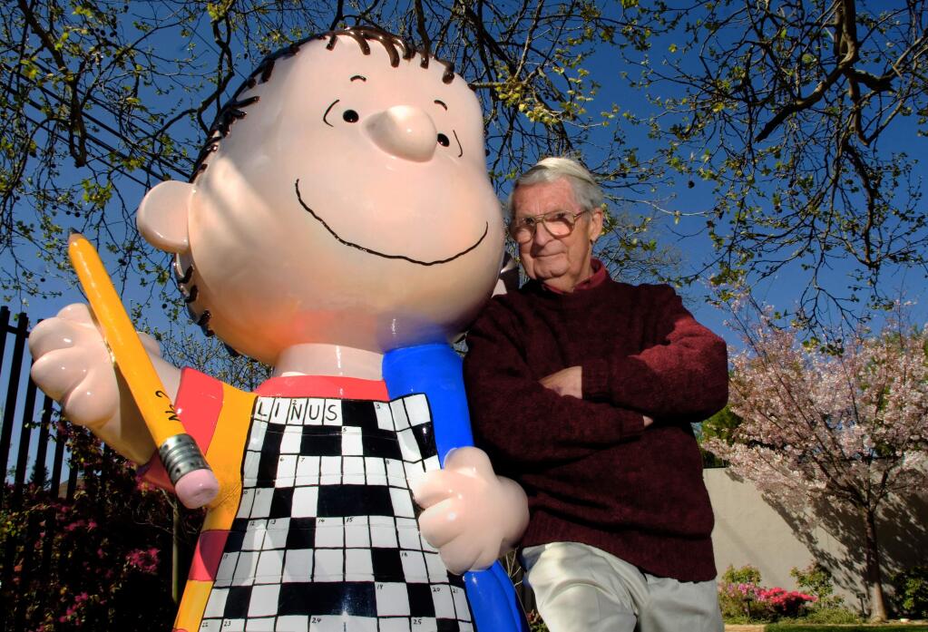Robbi Pengelly/Index-TribuneLinus Maurer, the namesake of the blanket-wielding philosopher in “Peanuts,' has been drawing cartoon for the Index-Tribune for more than 25 years.