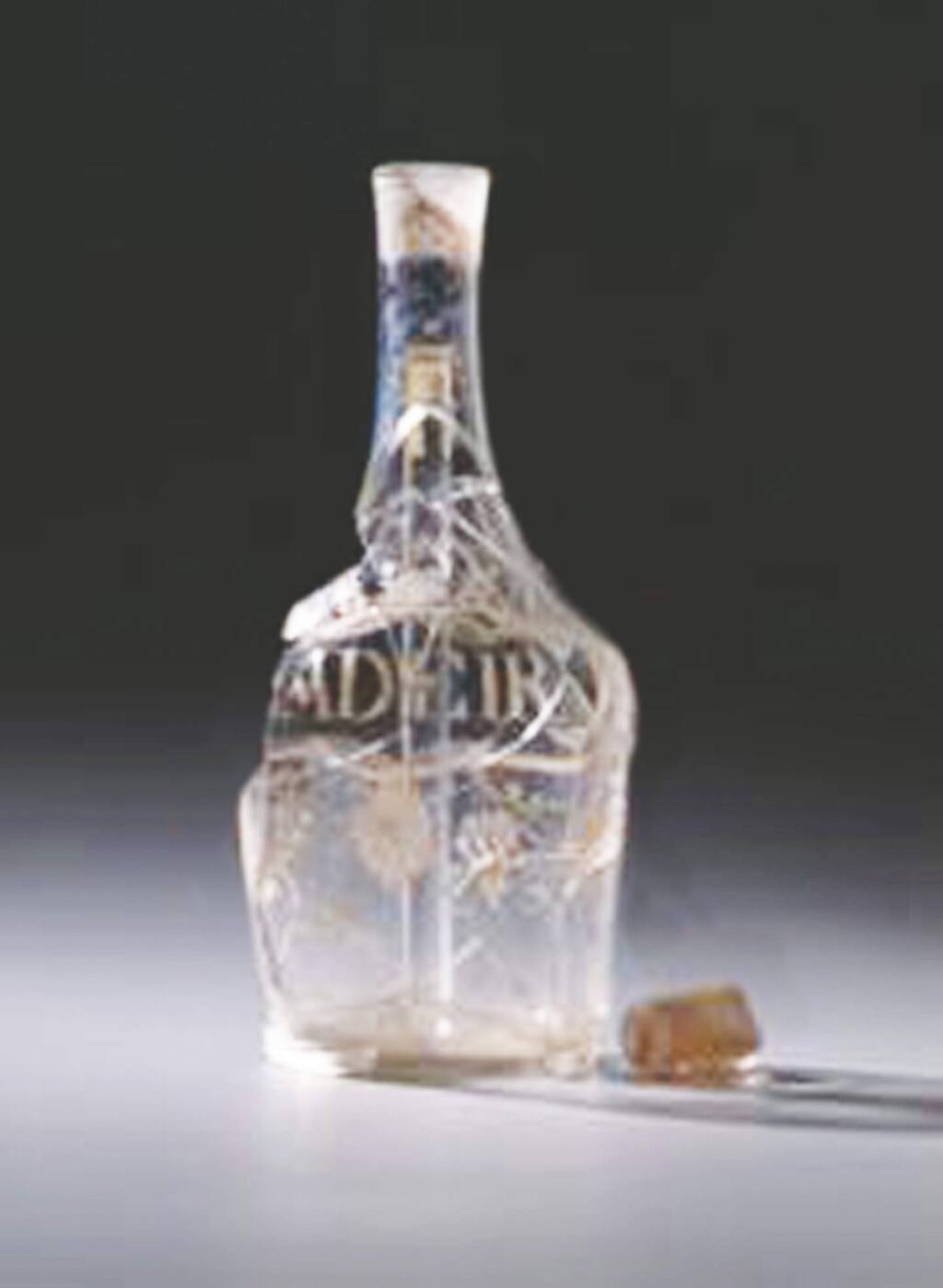 Madeira decanter excavated by archaeologists at Monticello. (monticello.org)