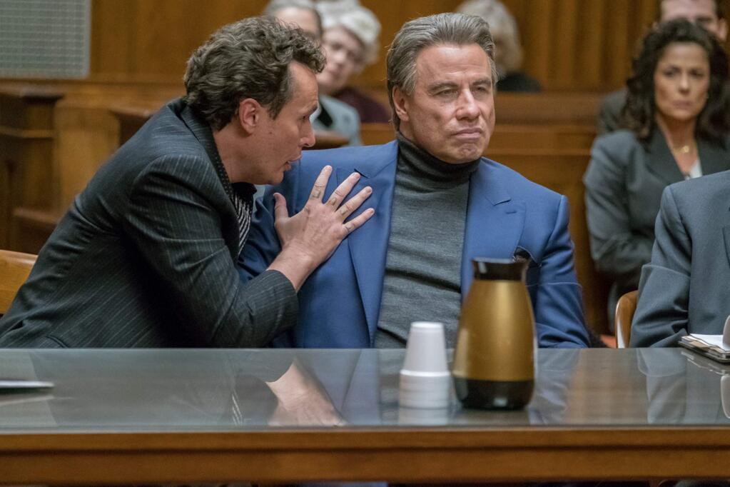 John Travolta, right, stars as John Gotti, the infamous crime boss who became known as the 'Teflon Don' of the Gambino Crime Family in New York City in 'Gotti.' (Vertical Entertainment)
