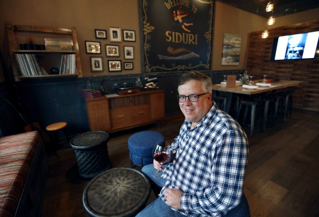 Adam Lee at Siduri Wine Bar and Tasting Lounge on Thursday, December 15, 2016 in Healdsburg, California . (BETH SCHLANKER/The Press Democrat)