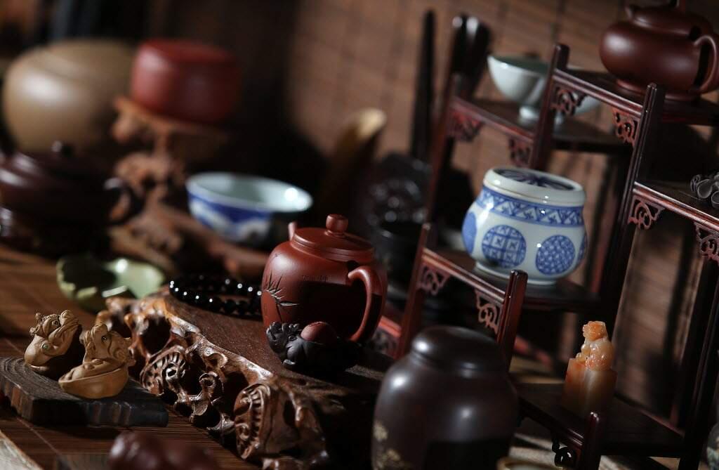 A variety of teaware sold by Pure Puer Tea. (Christopher Chung/The Press Democrat)