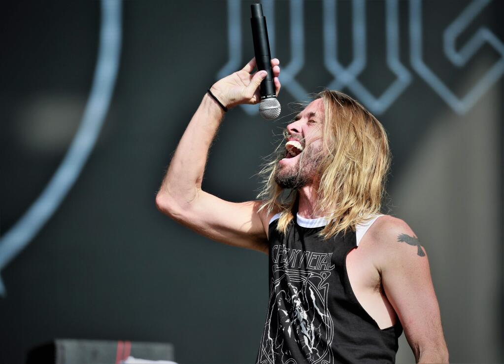 Taylor Hawkins, Chevy Metal performs at BottleRock Napa Valley, in Napa, California, on Saturday, May 25, 2019. (Will Bucquoy/ for The Press Democrat)