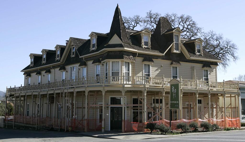 The Hopland Inn while undergoing renovations in February 2006.(The Press Democrat/ Christopher Chung)
