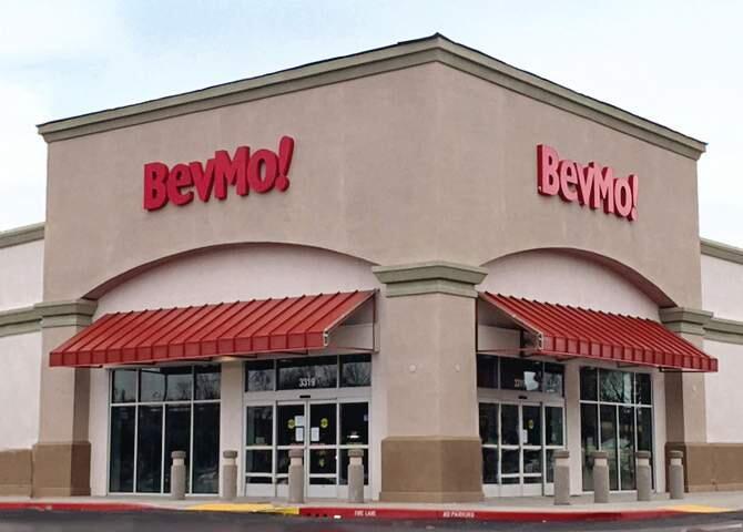 BevMo! opens its 158th store, located in north Napa, on March 12, 2016. (BevMo! store sign rendering)