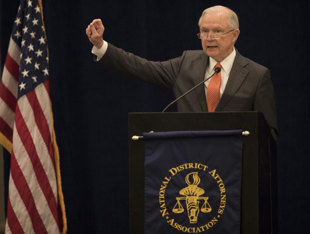 Attorney General Jeff Sessions announced an expansion of the scandal-plagued asset forfeiture program during a speech last week to the nation's district attorneys. (JERRY HOLT / Minneapolis Star-Tribune)