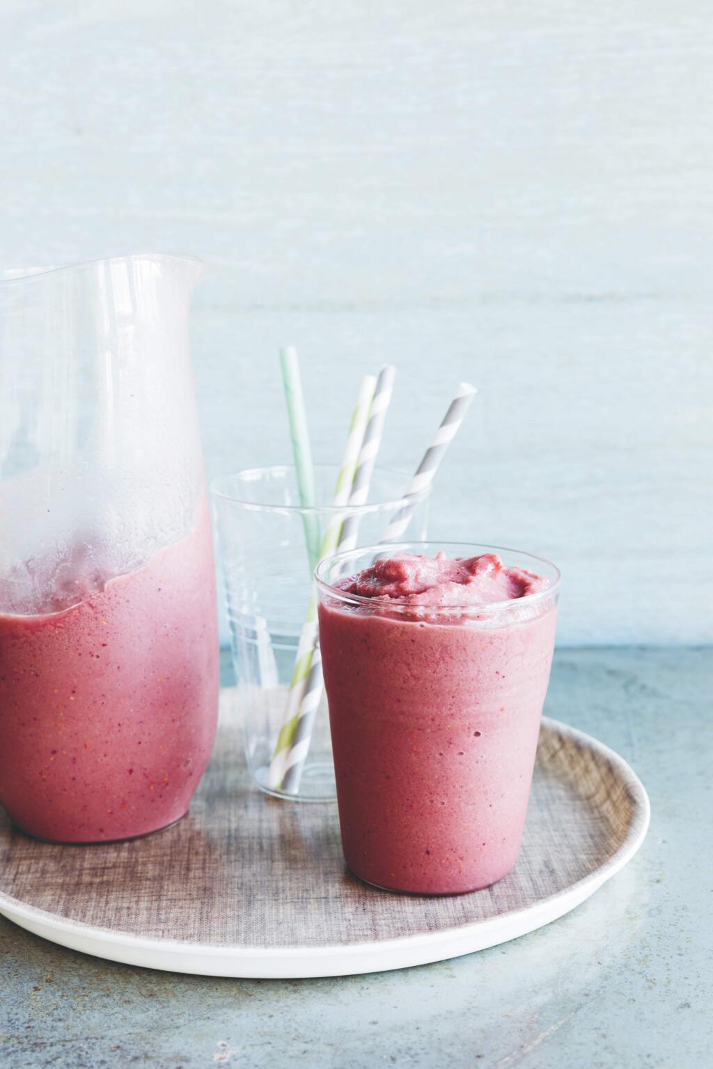Acai and Mixed Berry Smoothie from 'The Anti-Inflammation Cookbook' by Amanda Haas. (ERIN KUNKEL)