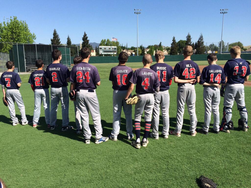 SUBMITTED PHOTOThe 14-under Leghorns played their way into the championship game of the American Legion Central Valley Athletic League playoffs.