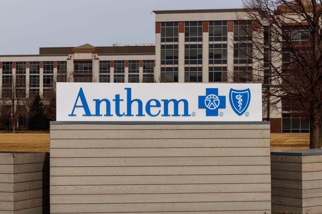 Anthem Blue Cross' headquarters in Indianapolis in March 2019 (Jonathan Weiss / Shutterstock)