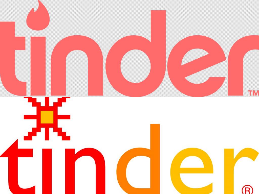 The logo for the dating site Tinder, above, and the Tinder software application, below, developed by Sonoma-based WildFireWeb.