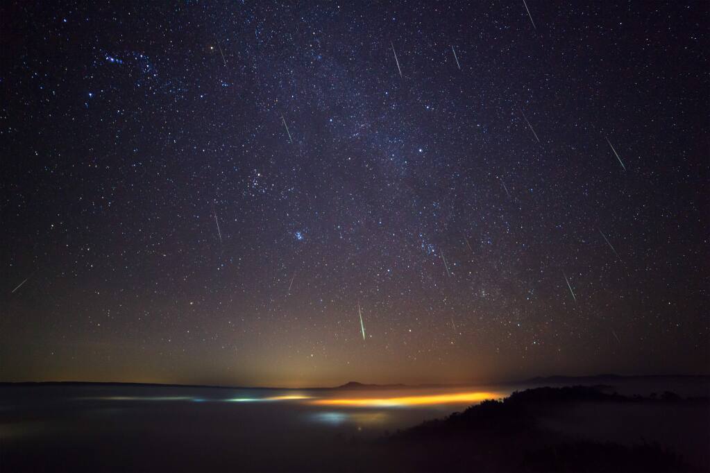 The Geminid meteor shower will be larger and peak earlier than the Perseid meteor shower in August, according to AccuWeather.