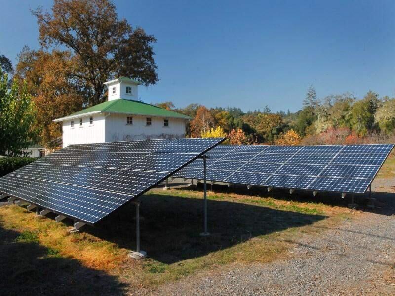 Solar-electric panels at 1325 Warm Springs Road, Glen Ellen (Courtesy of Trulia.com) 2016