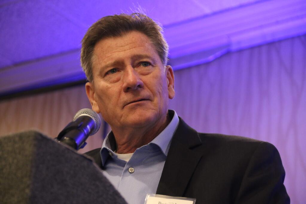 Dick Herman, president of manufacturer trade group 101Mfg, at the Business Journal's North Bay Maker Awards on July 21, 2016, at DoubleTree Hotel in Rohnert Park. (JEFF QUACKENBUSH / NORTH BAY BUSINESS JOURNAL)