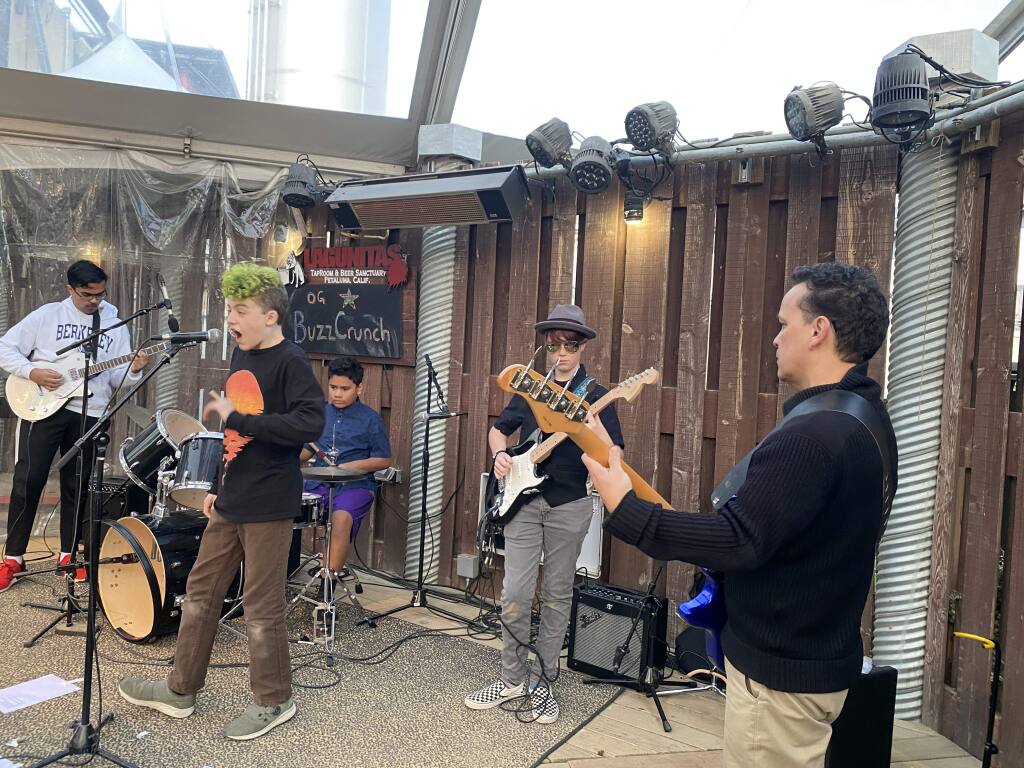 Before the pandemic and SIP orders, students at the Petaluma School of Music had the opportunity to perform in a rock band.