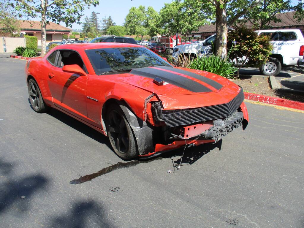 The Rohnert Park Public Safety Department says this vehicle was involved in a hit-and-run, DUI-related incident on Daniel Drive on Saturday afternoon.