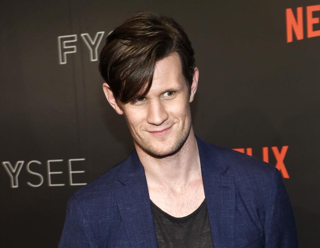 FILE - In this May 24, 2017 file photo, Matt Smith, a cast member in the Netflix series 'The Crown,' poses at an Emmy For Your Consideration event for the show in Beverly Hills, Calif. (Photo by Chris Pizzello/Invision/AP, File)
