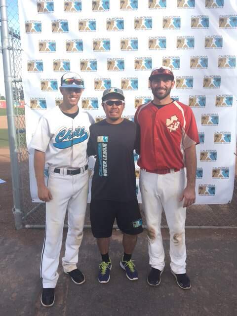 Matt LoCoco (left) and Alex Sawelson (right) were two of three players signed by Stompers Manager Takashi Miyoshi at the California Winter League. (Sonoma Stompers)