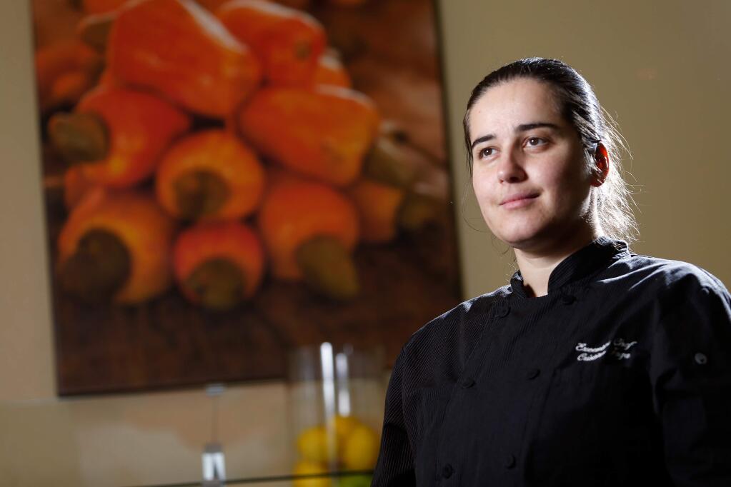 Cristina Fagan, chef/owner of Brasil BBQ in Petaluma. The restaurant is closing after six years in business on Nov. 21. (Alvin A.H. Jornada / The Press Democrat)