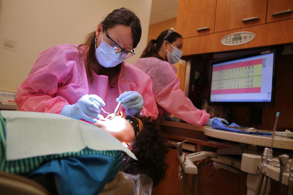 A 2009 survey found of Sonoma County elementary school children found a widespread problem with untreated dental cavaities. (CHRISTOPHER CHUNG / The Press Democrat)