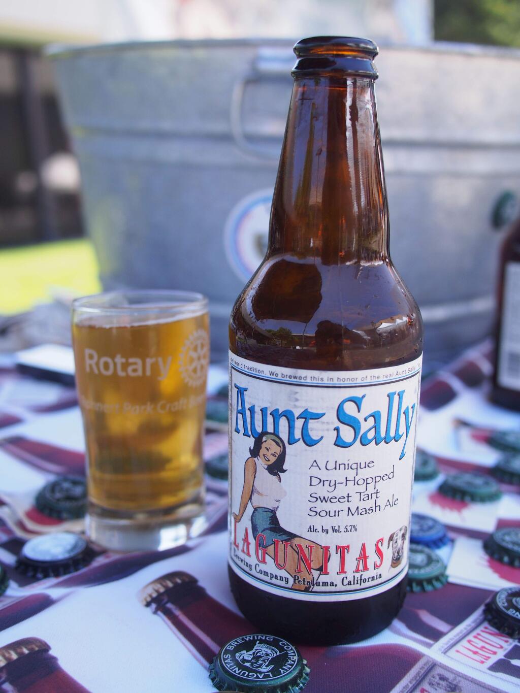 A Lagunitas Aunt Sally, one of several local sour beers gaining in popularity. MARIO RUBIO