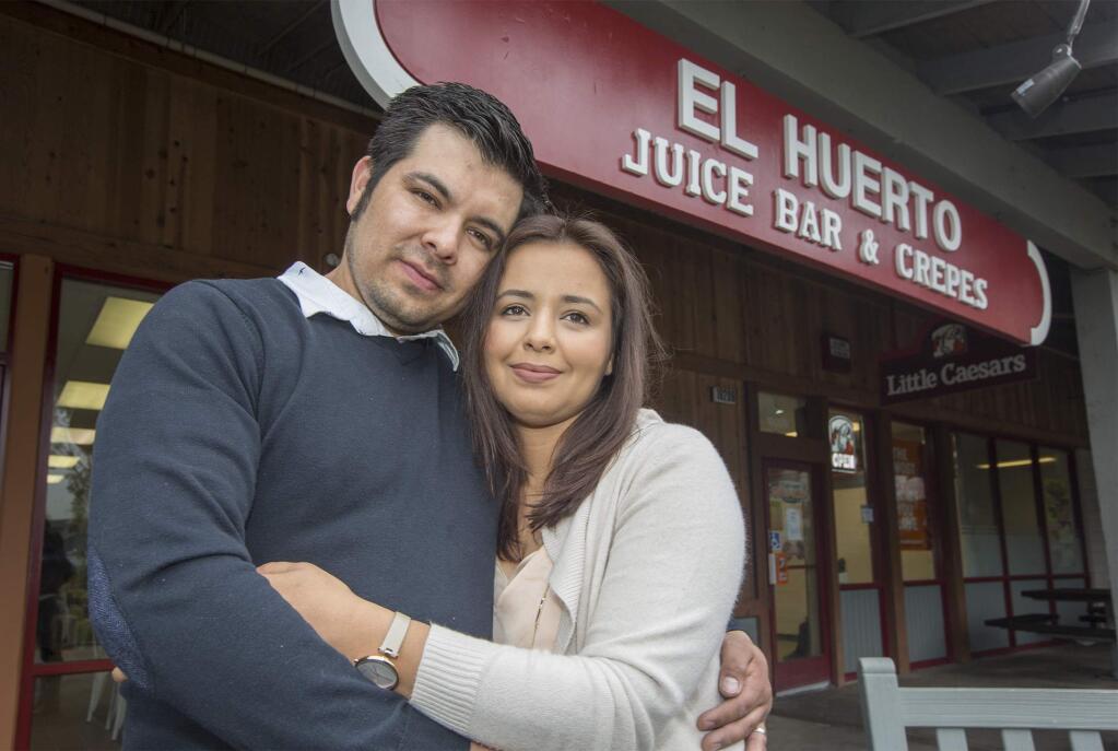 Susan and Adrian Coronado, proprietors of El Heurto, a new restaurant in the Maxwell Village shopping center featuring tasty, healthy food. (Photo by Robbi Pengelly/Index-Tribune)